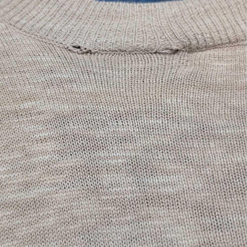Free People Everyday Sweater One Piece Oversize Jumpsuit Beige Women's Medium - Picture 9 of 12